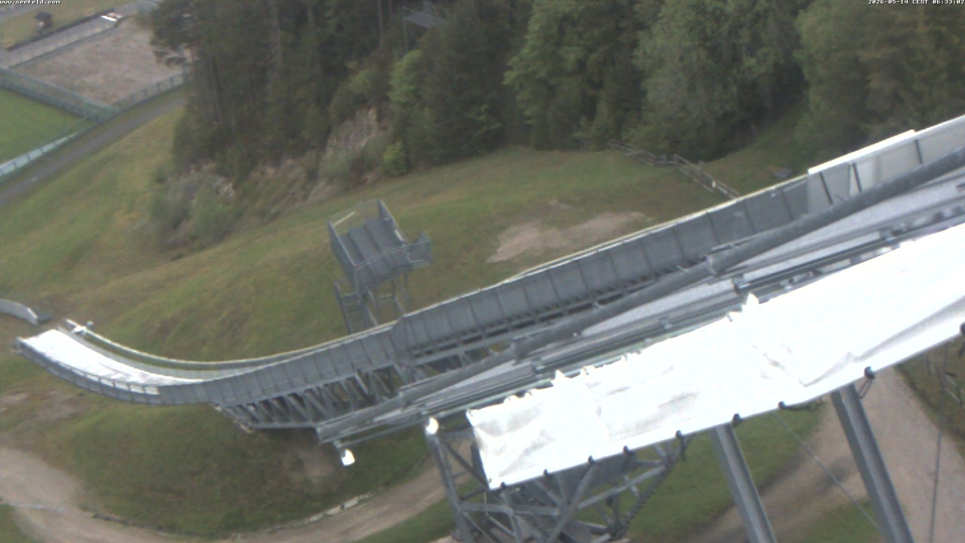 Archiv Foto Webcam Sprungschanze, Seefeld in Tirol