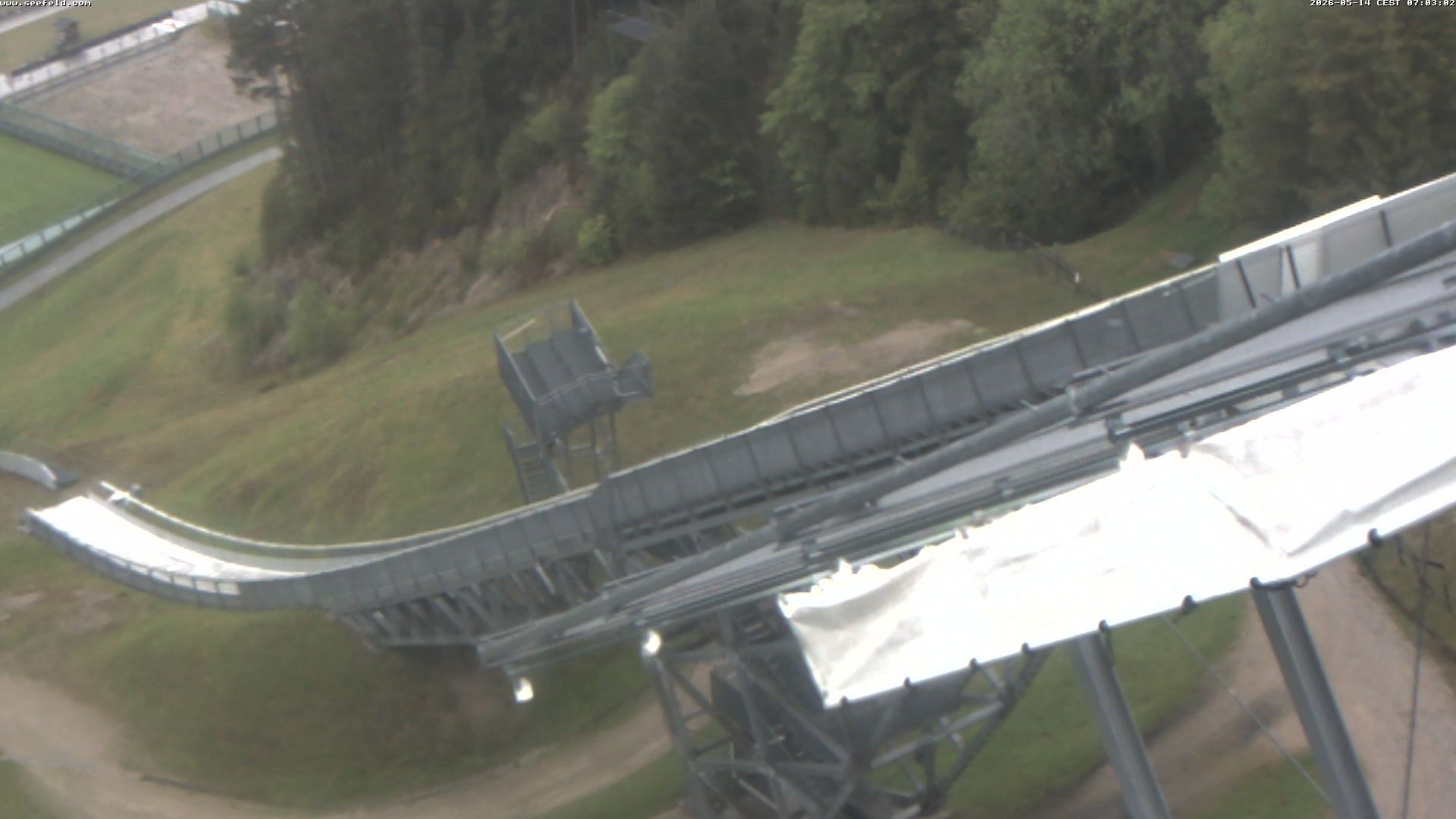 Archiv Foto Webcam Sprungschanze, Seefeld in Tirol