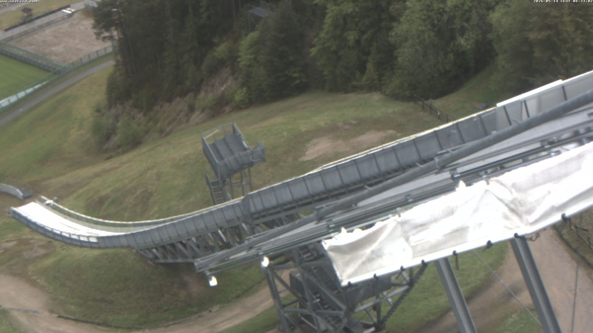 Archiv Foto Webcam Sprungschanze, Seefeld in Tirol