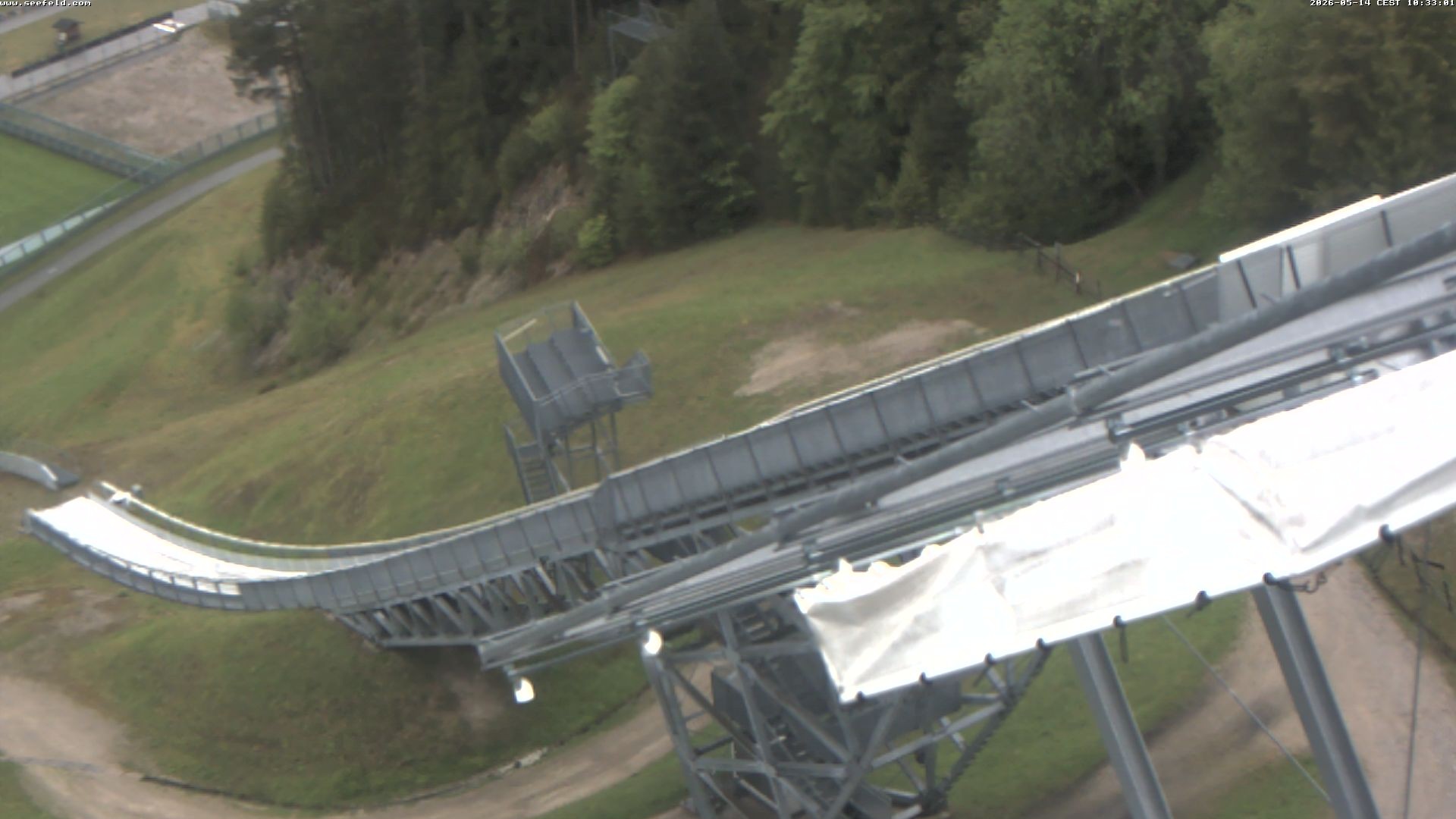Archiv Foto Webcam Sprungschanze, Seefeld in Tirol