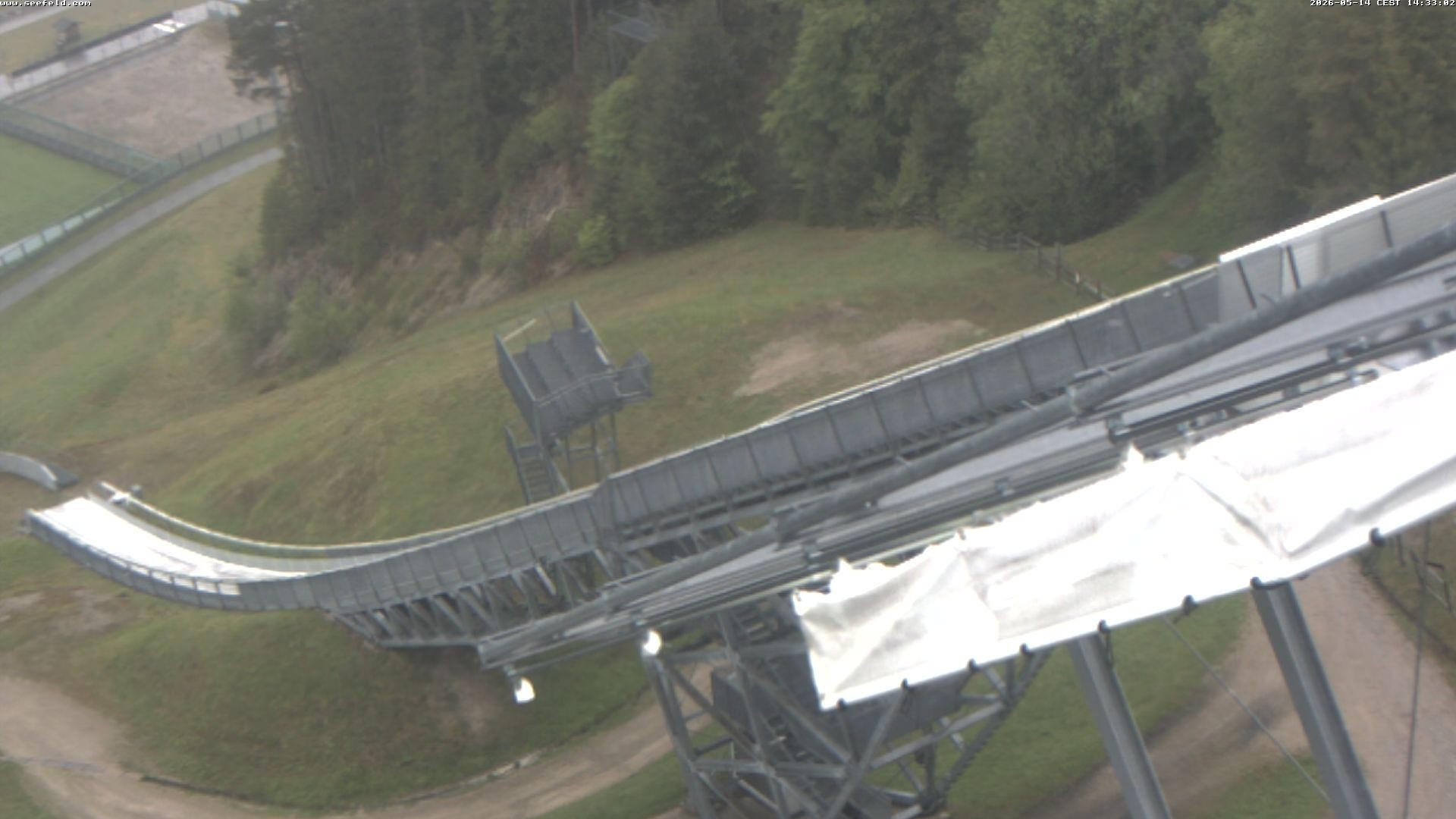 Archiv Foto Webcam Sprungschanze, Seefeld in Tirol