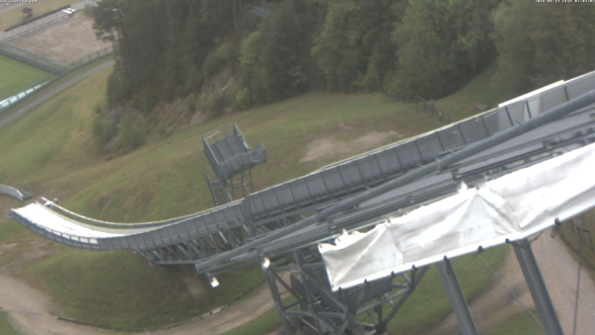 Archiv Foto Webcam Sprungschanze, Seefeld in Tirol