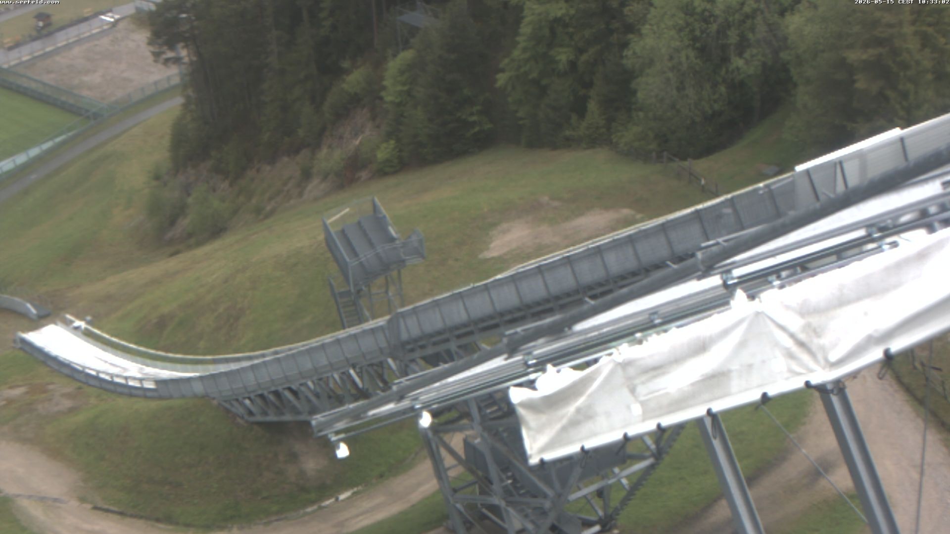 Archiv Foto Webcam Sprungschanze, Seefeld in Tirol