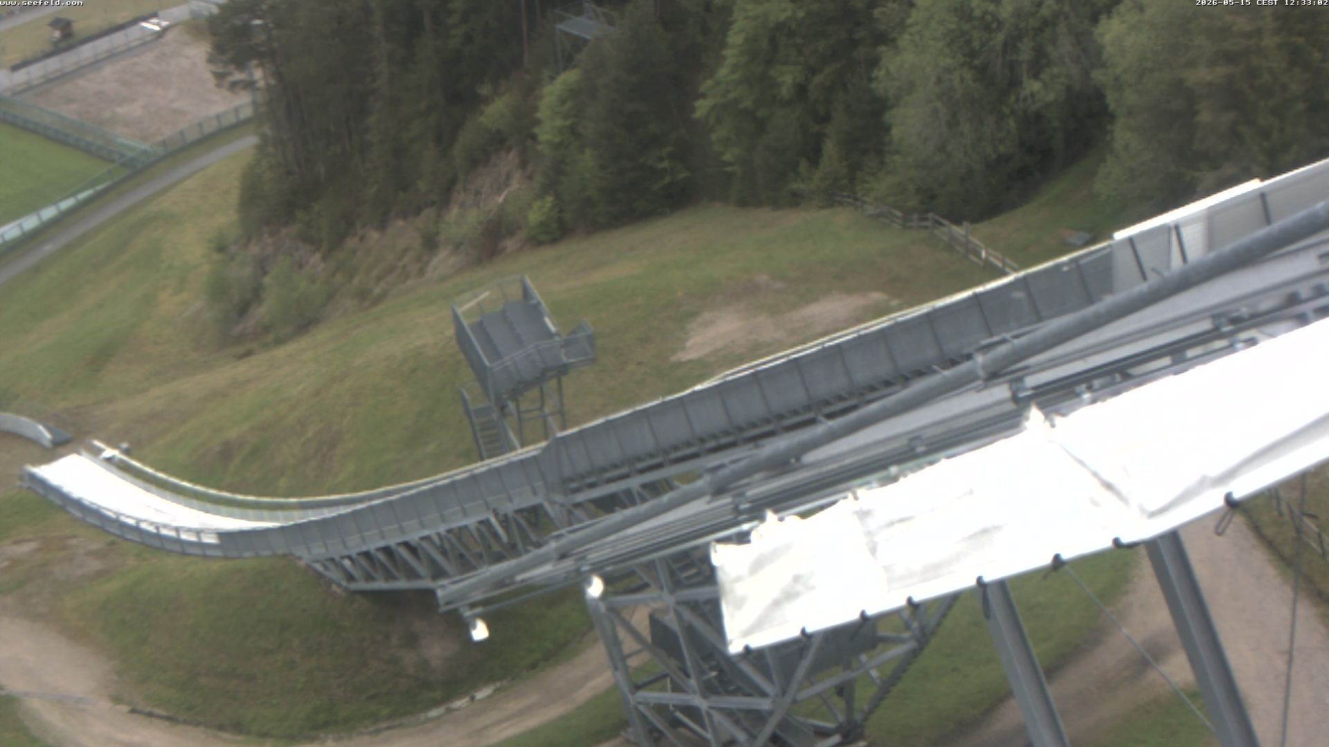 Archiv Foto Webcam Sprungschanze, Seefeld in Tirol