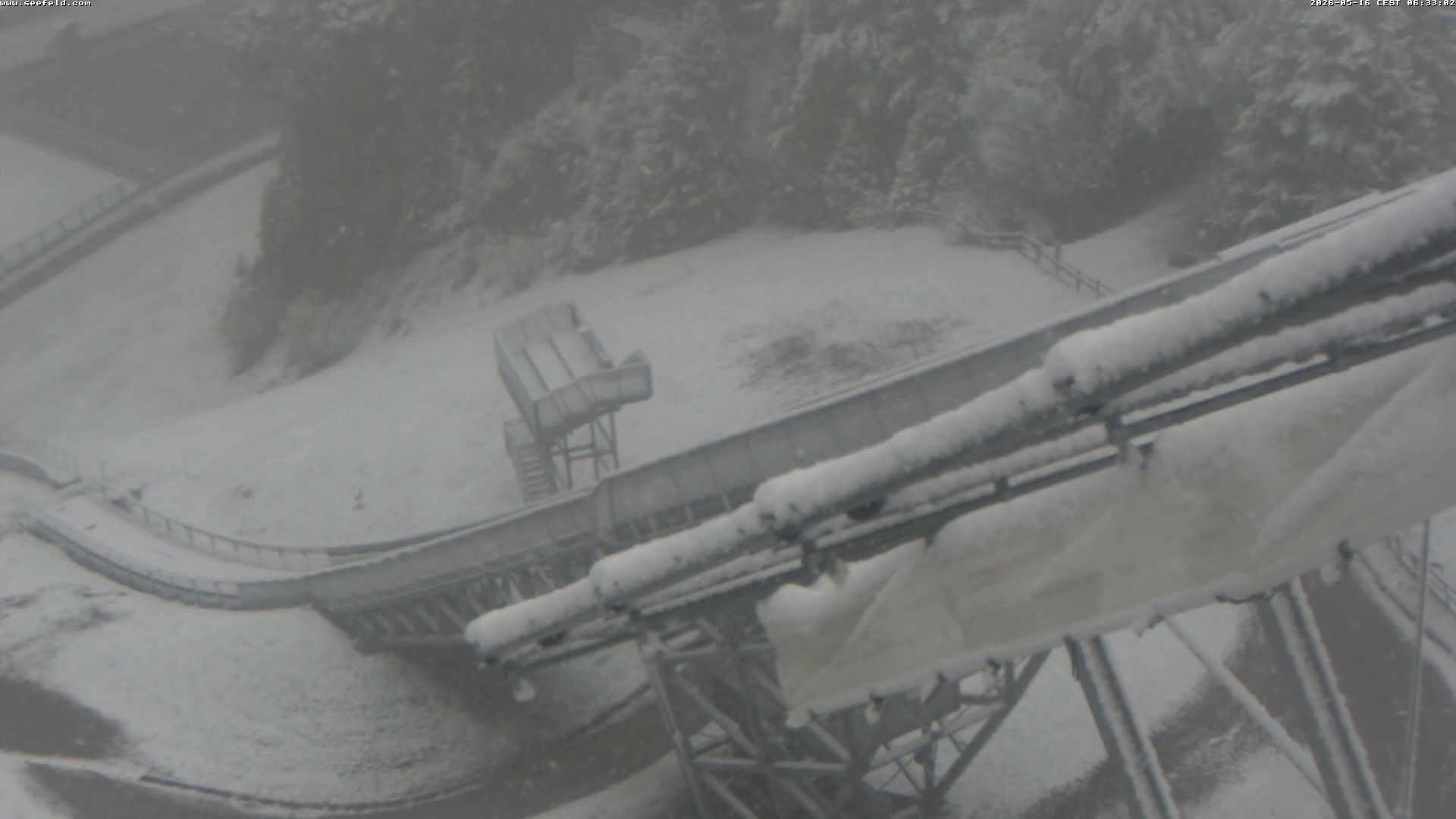Archiv Foto Webcam Sprungschanze, Seefeld in Tirol