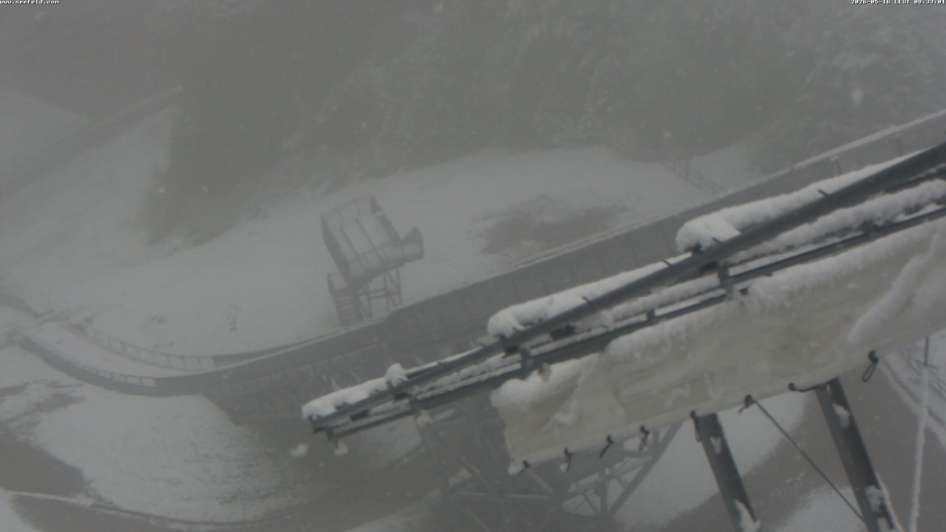Archiv Foto Webcam Sprungschanze, Seefeld in Tirol
