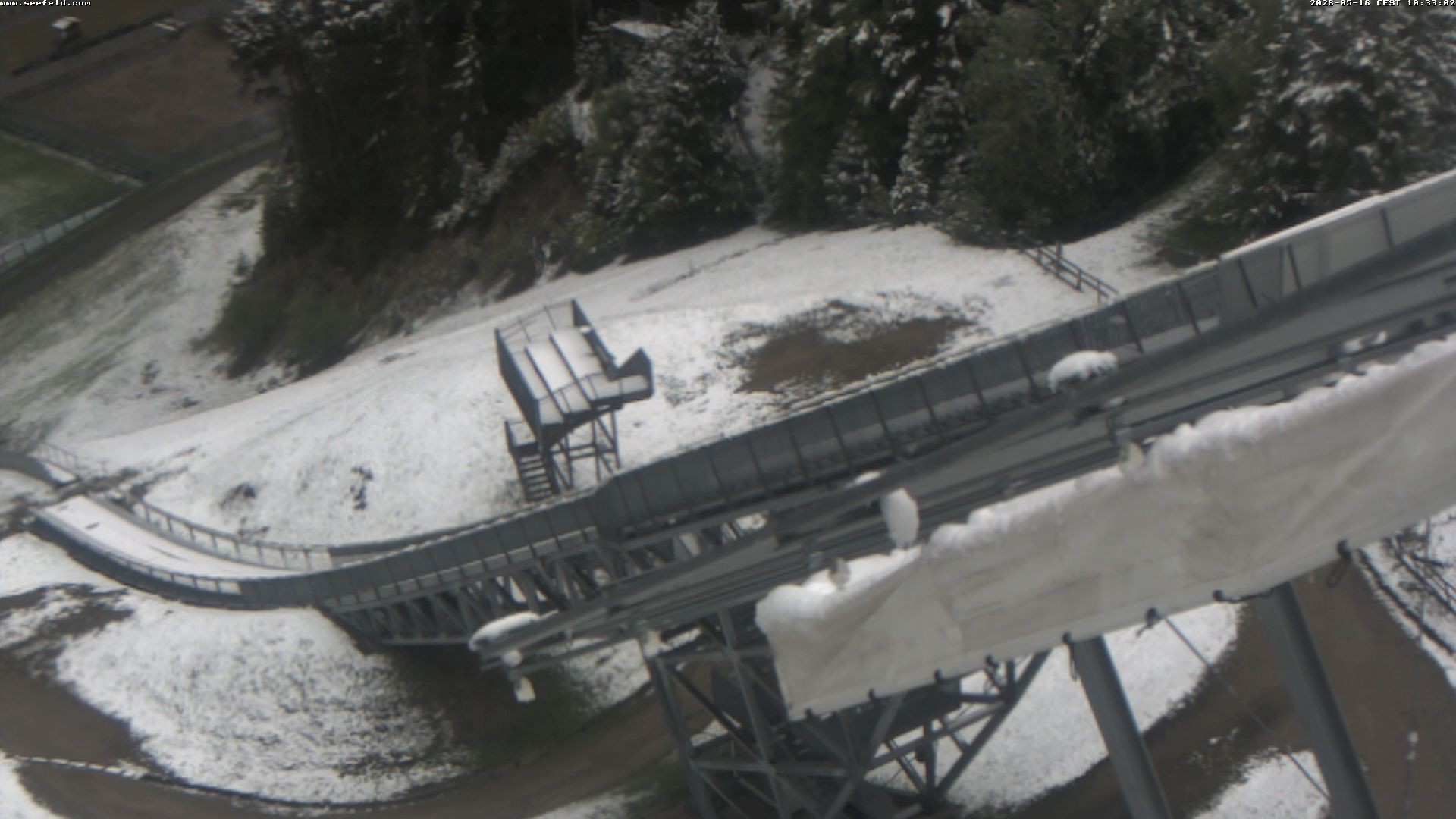 Archiv Foto Webcam Sprungschanze, Seefeld in Tirol