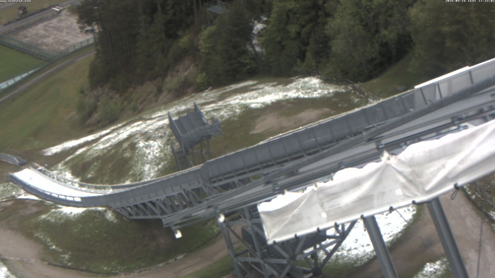 Archiv Foto Webcam Sprungschanze, Seefeld in Tirol