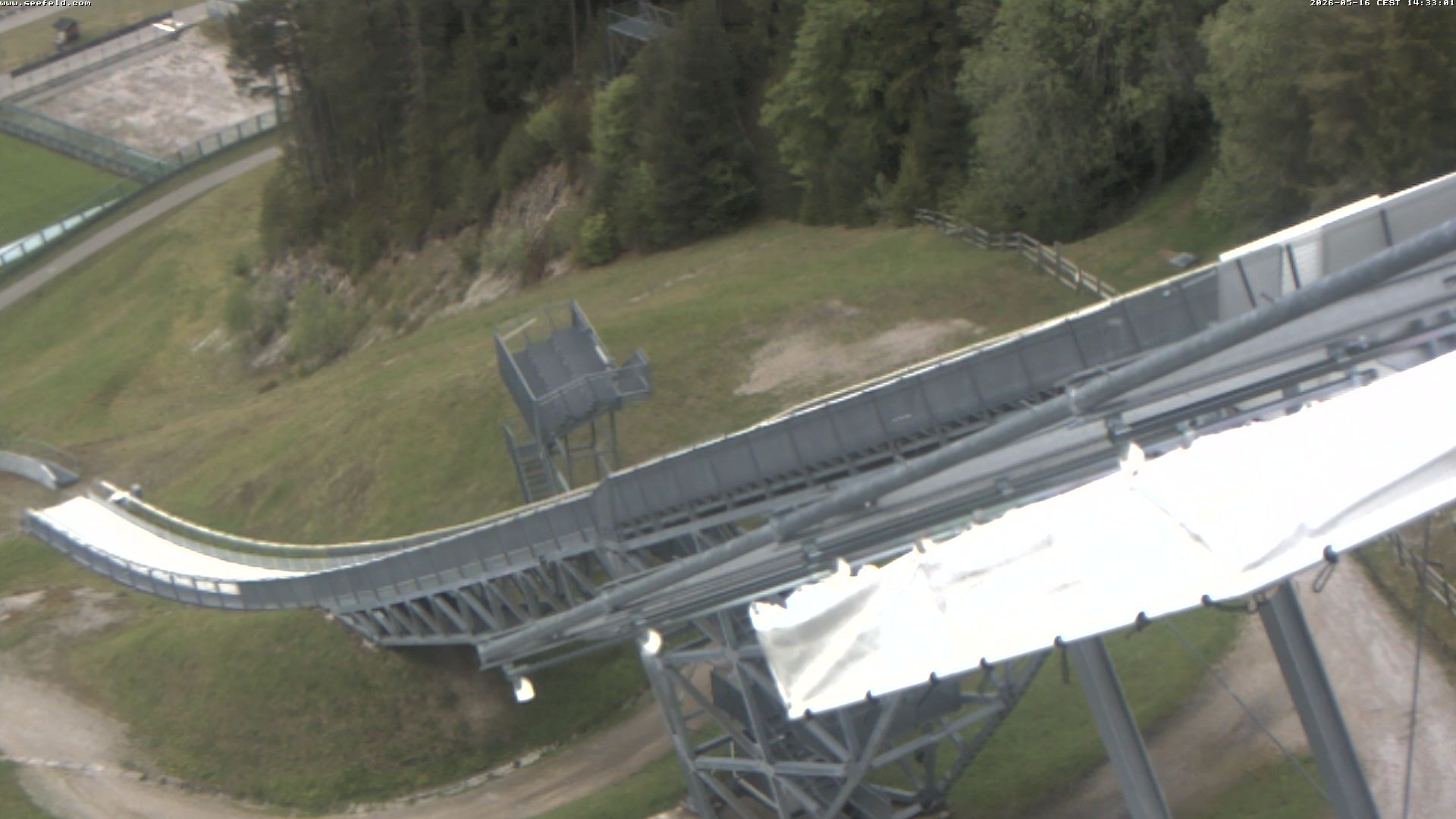 Archiv Foto Webcam Sprungschanze, Seefeld in Tirol