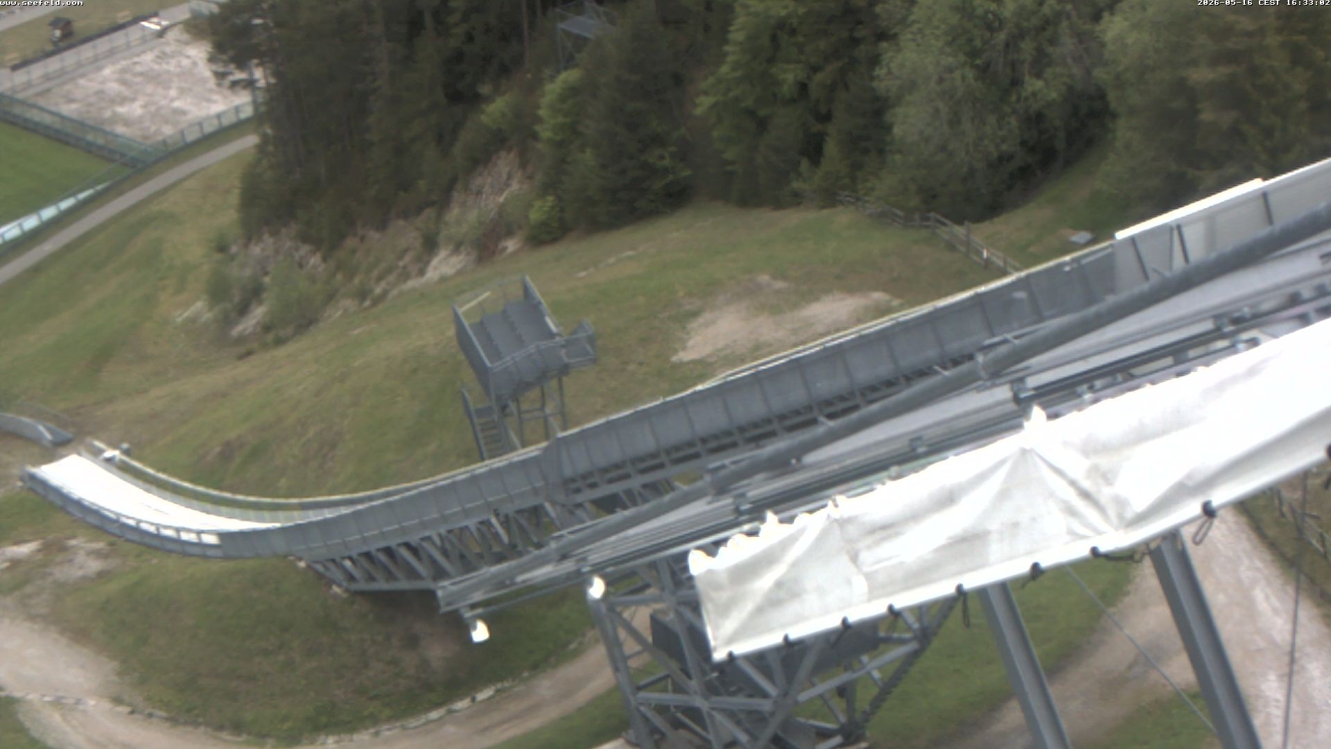 Archiv Foto Webcam Sprungschanze, Seefeld in Tirol