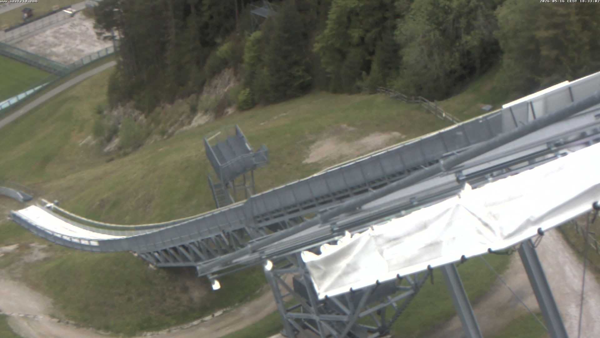 Archiv Foto Webcam Sprungschanze, Seefeld in Tirol
