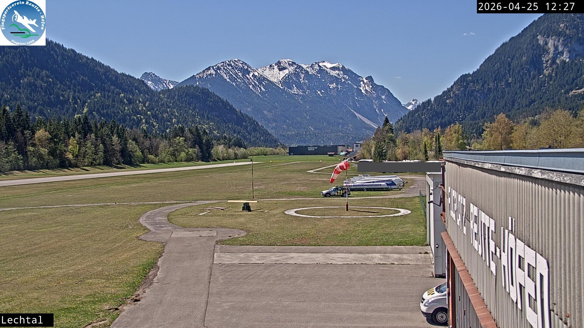 Archived image Webcam Hoefen airport, Tyrol