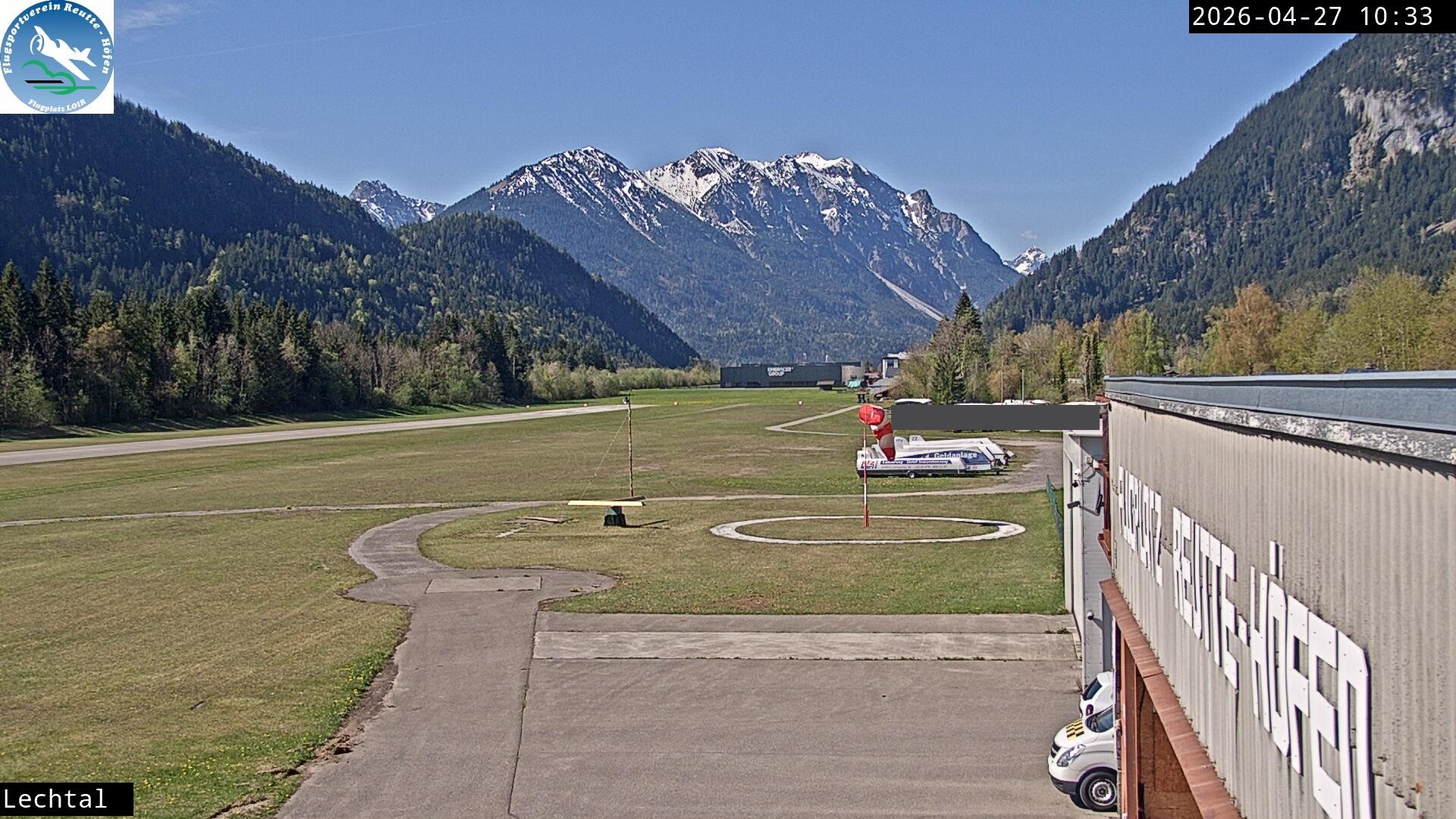 Archived image Webcam Hoefen airport, Tyrol