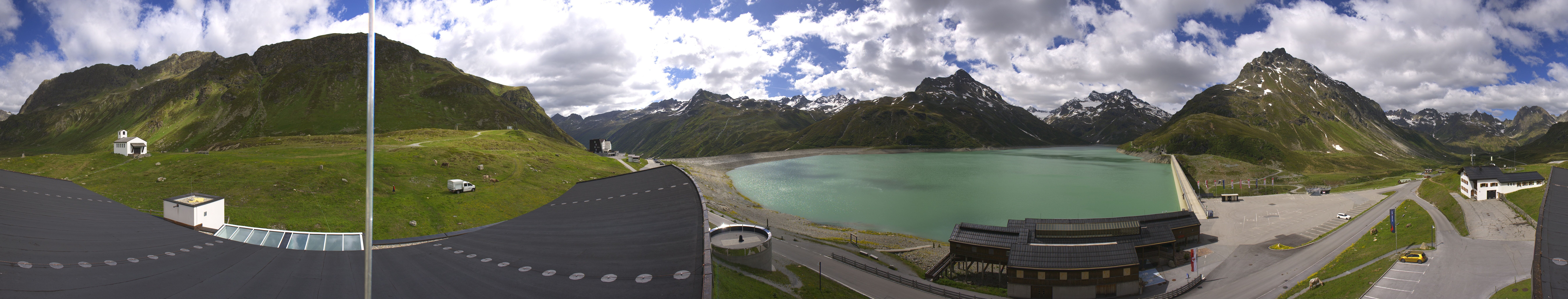 Archived image Webcam Silvretta barrier lake