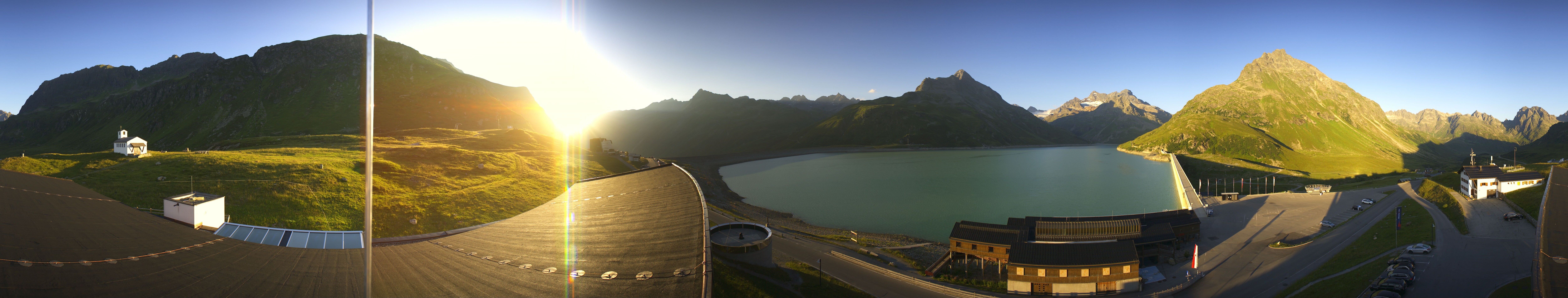 Archived image Webcam Silvretta barrier lake
