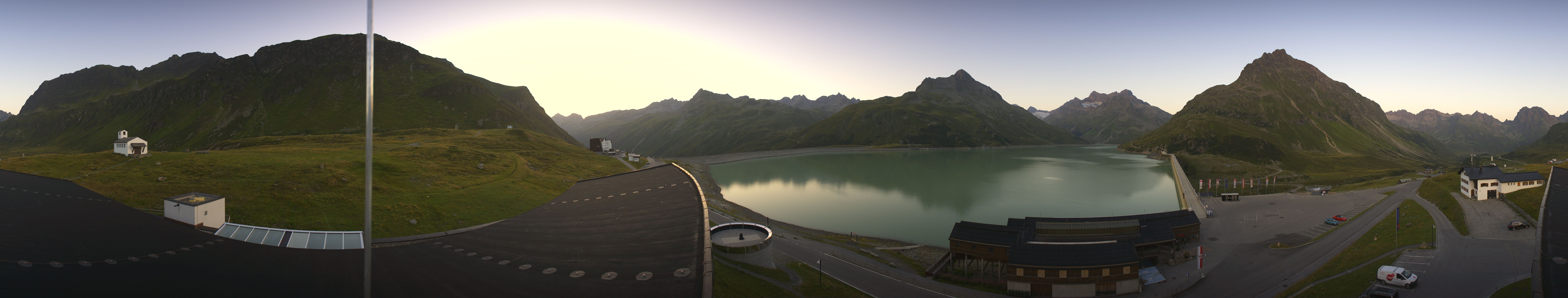 Archived image Webcam Silvretta barrier lake