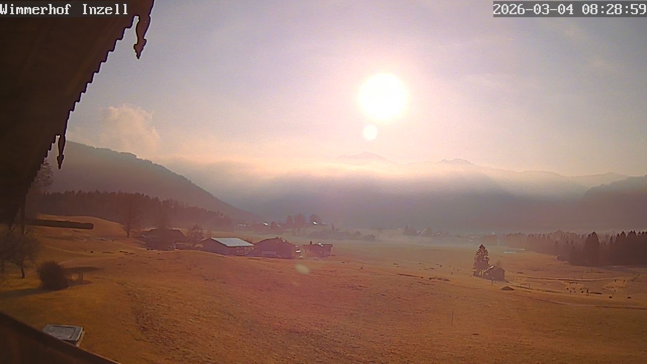 Archiv Foto Webcam Wimmerhof im Inzeller Tal