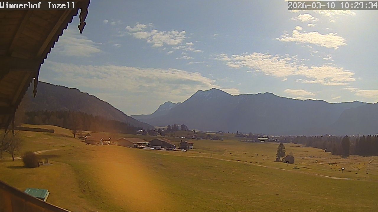 Archiv Foto Webcam Wimmerhof im Inzeller Tal