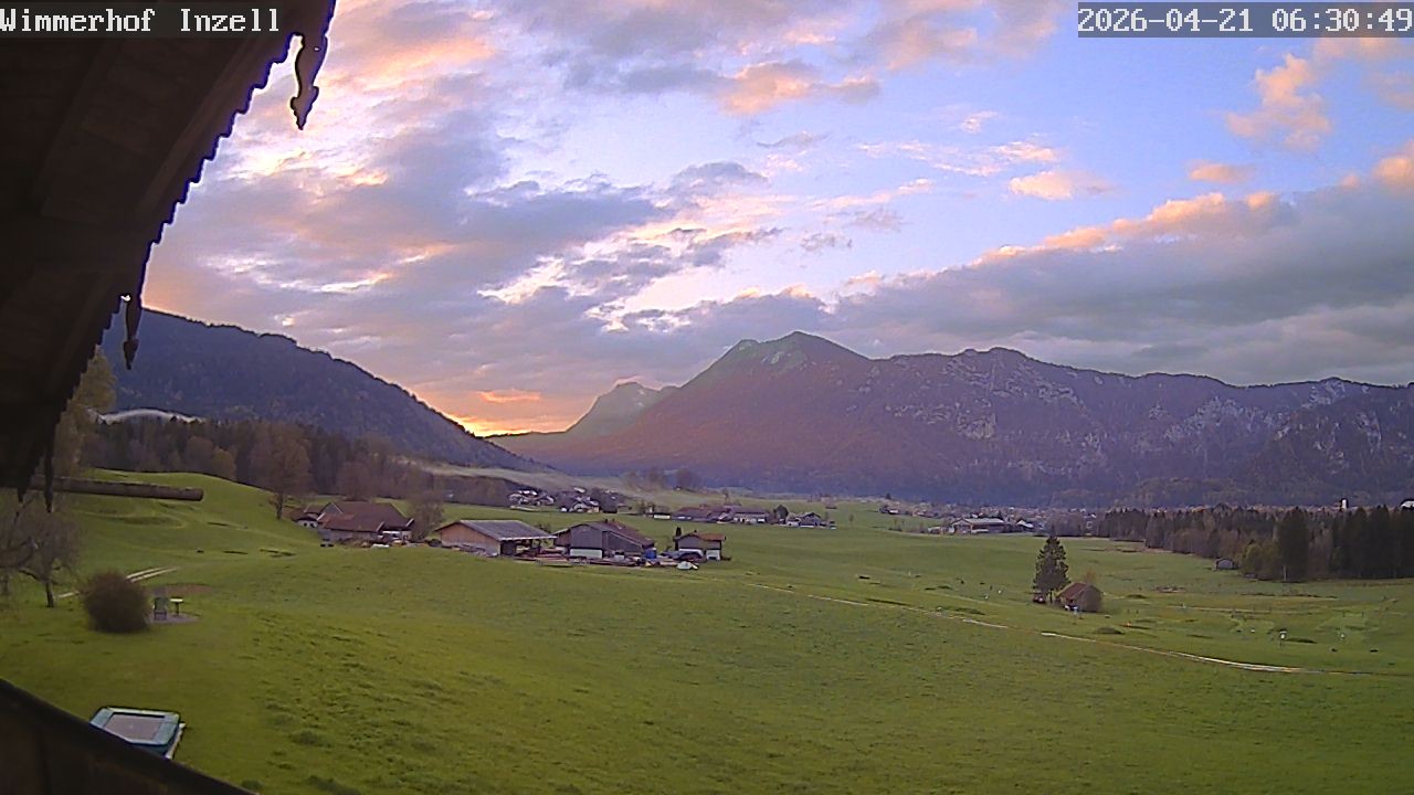 Archiv Foto Webcam Wimmerhof im Inzeller Tal