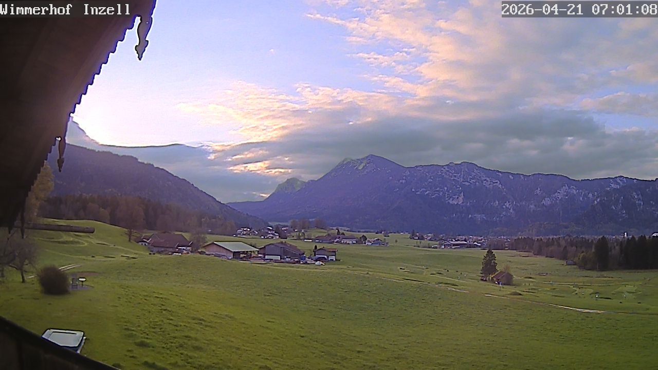 Archiv Foto Webcam Wimmerhof im Inzeller Tal