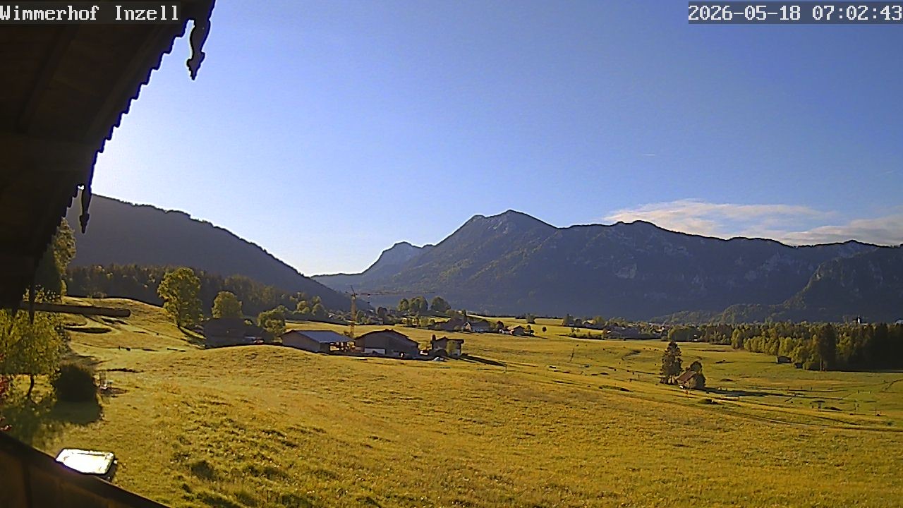 Archiv Foto Webcam Wimmerhof im Inzeller Tal