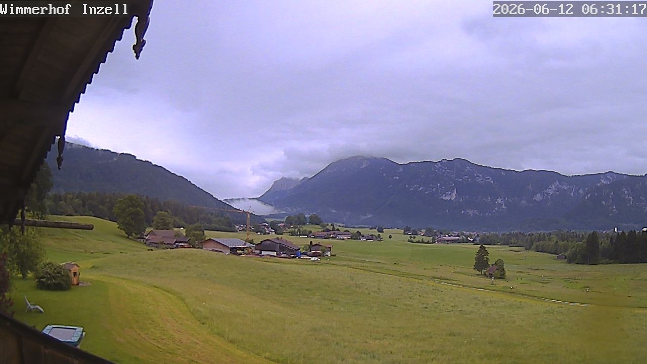 Archiv Foto Webcam Wimmerhof im Inzeller Tal