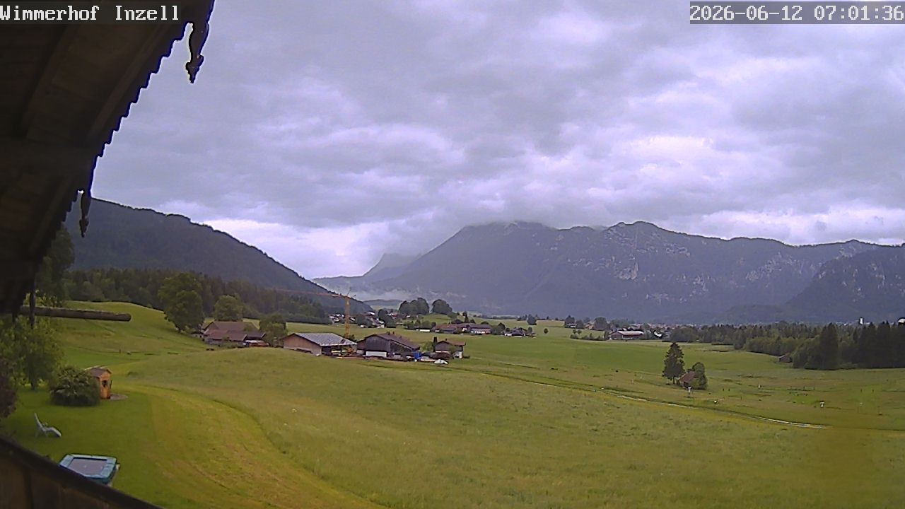 Archiv Foto Webcam Wimmerhof im Inzeller Tal