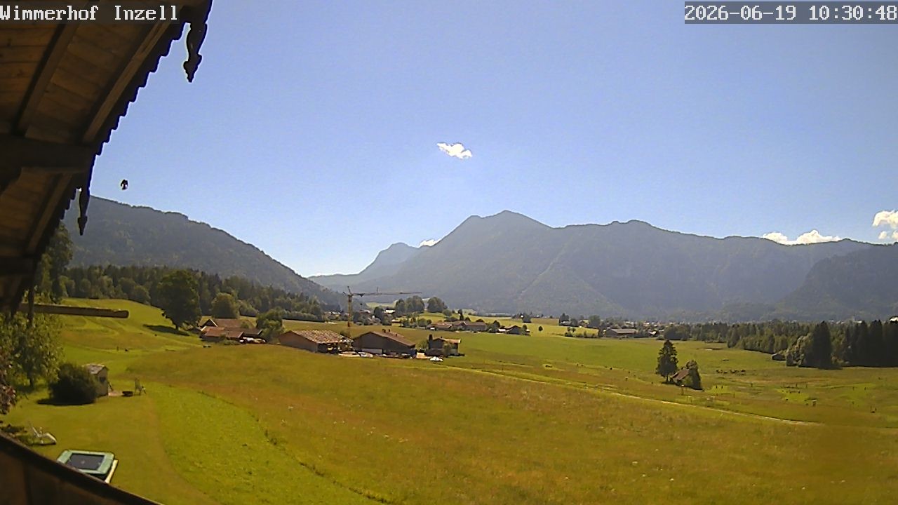 Archiv Foto Webcam Wimmerhof im Inzeller Tal