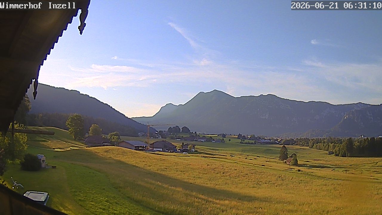 Archiv Foto Webcam Wimmerhof im Inzeller Tal