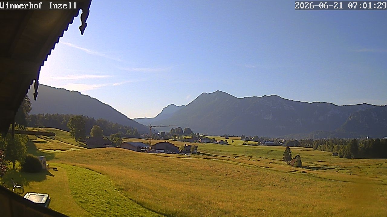 Archiv Foto Webcam Wimmerhof im Inzeller Tal