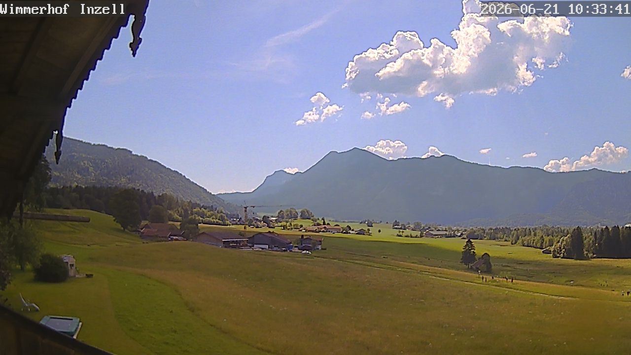 Archiv Foto Webcam Wimmerhof im Inzeller Tal