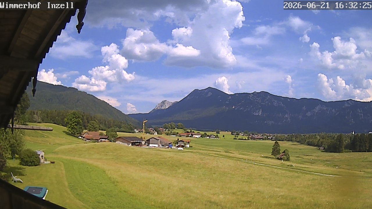 Archiv Foto Webcam Wimmerhof im Inzeller Tal
