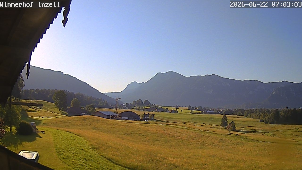 Archiv Foto Webcam Wimmerhof im Inzeller Tal