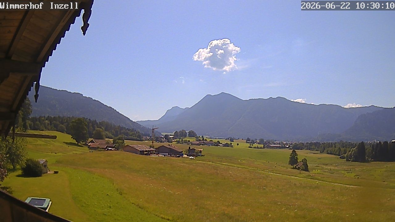 Archiv Foto Webcam Wimmerhof im Inzeller Tal