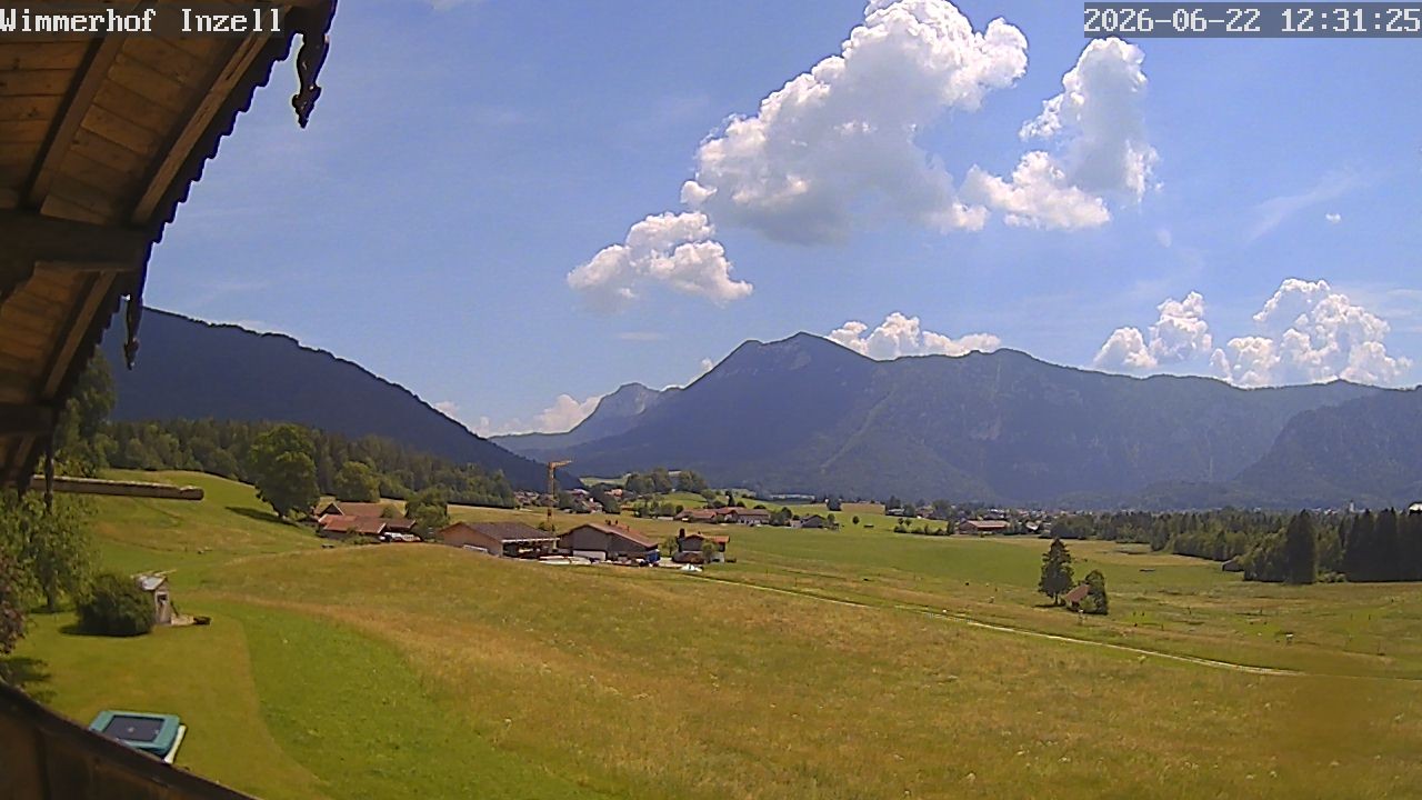 Archiv Foto Webcam Wimmerhof im Inzeller Tal