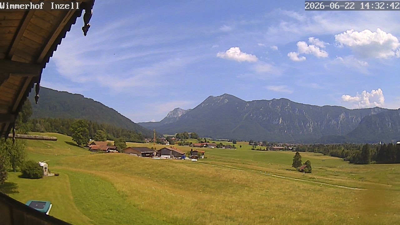 Archiv Foto Webcam Wimmerhof im Inzeller Tal
