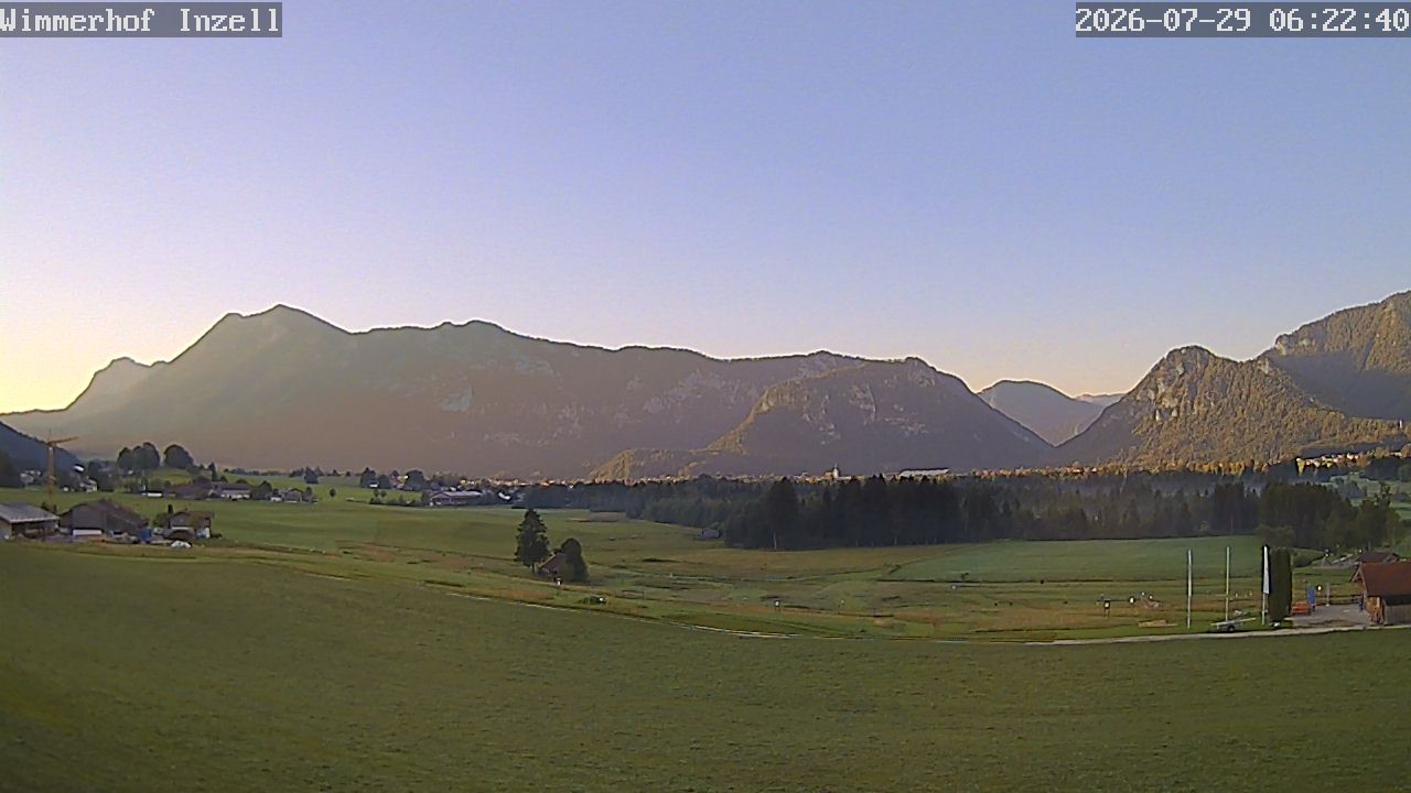 Archiv Foto Webcam Wimmerhof im Inzeller Tal