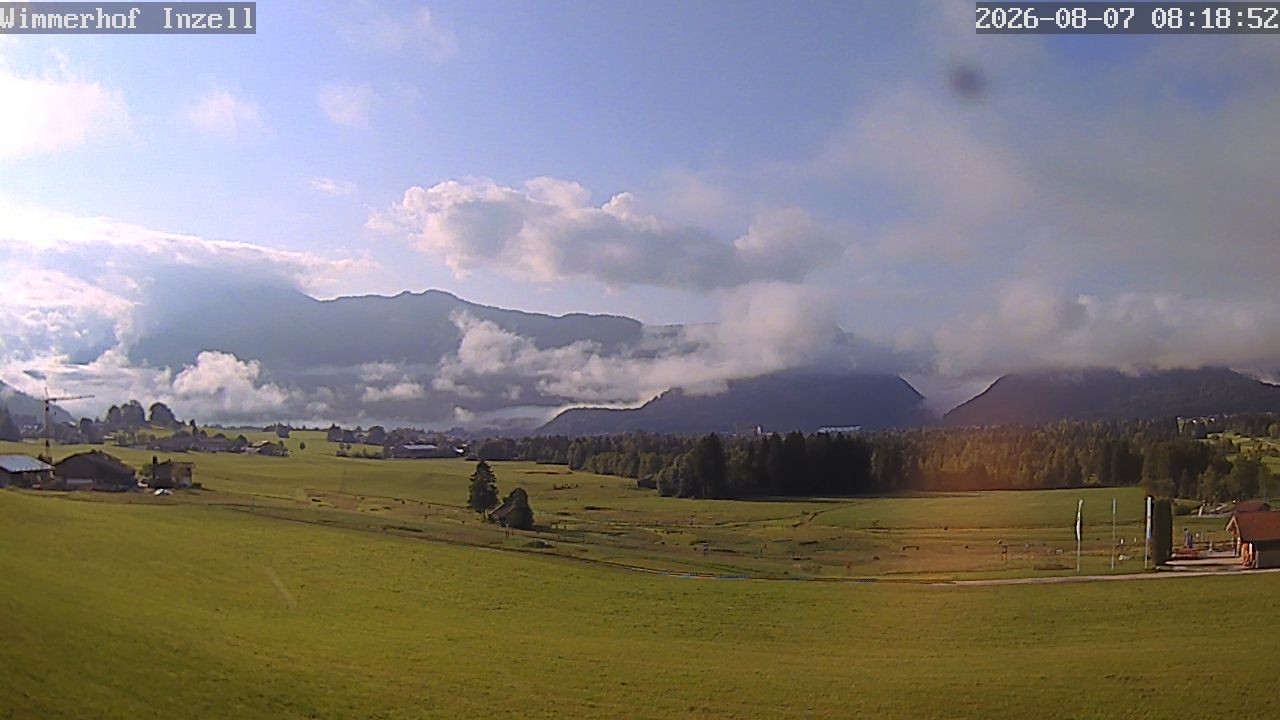 Archiv Foto Webcam Wimmerhof im Inzeller Tal