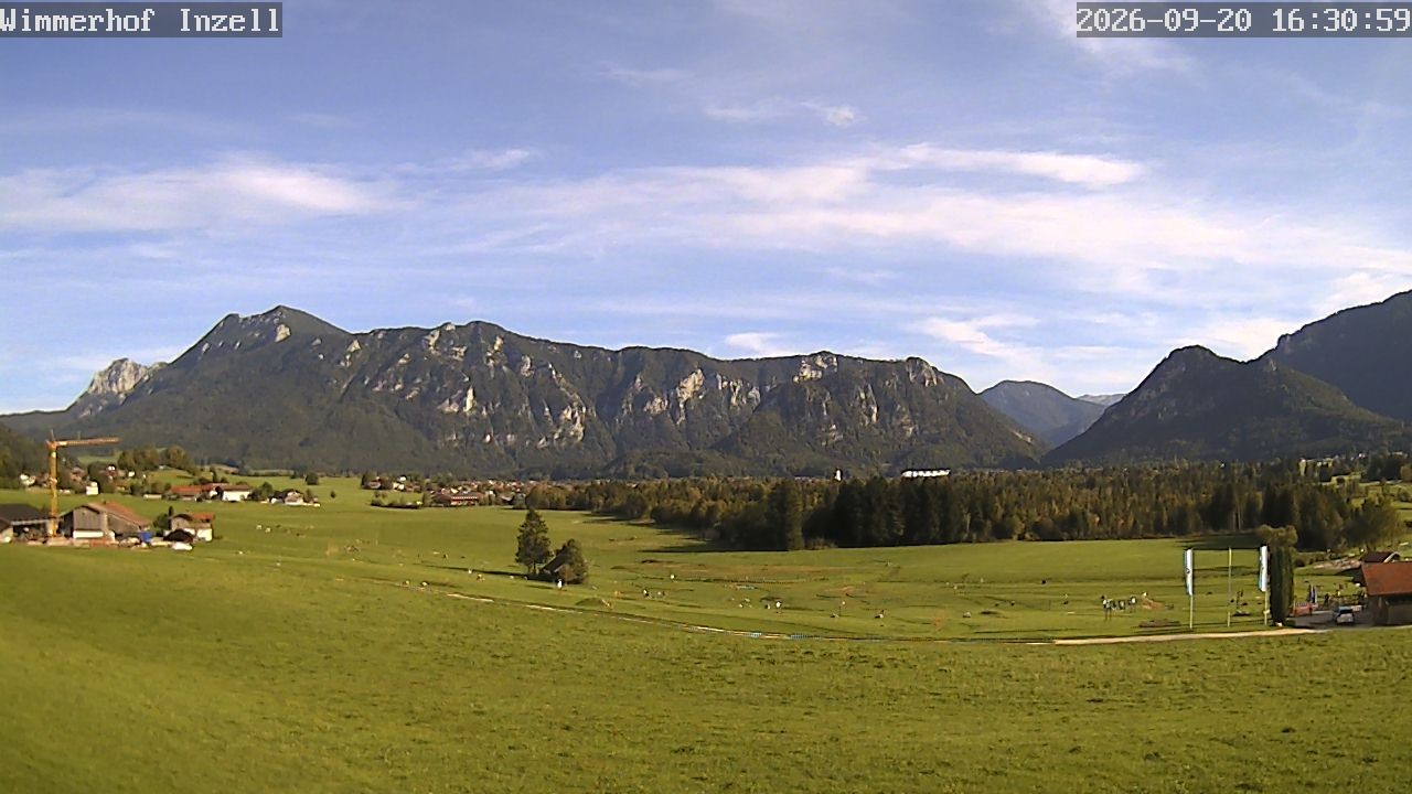 Archiv Foto Webcam Wimmerhof im Inzeller Tal