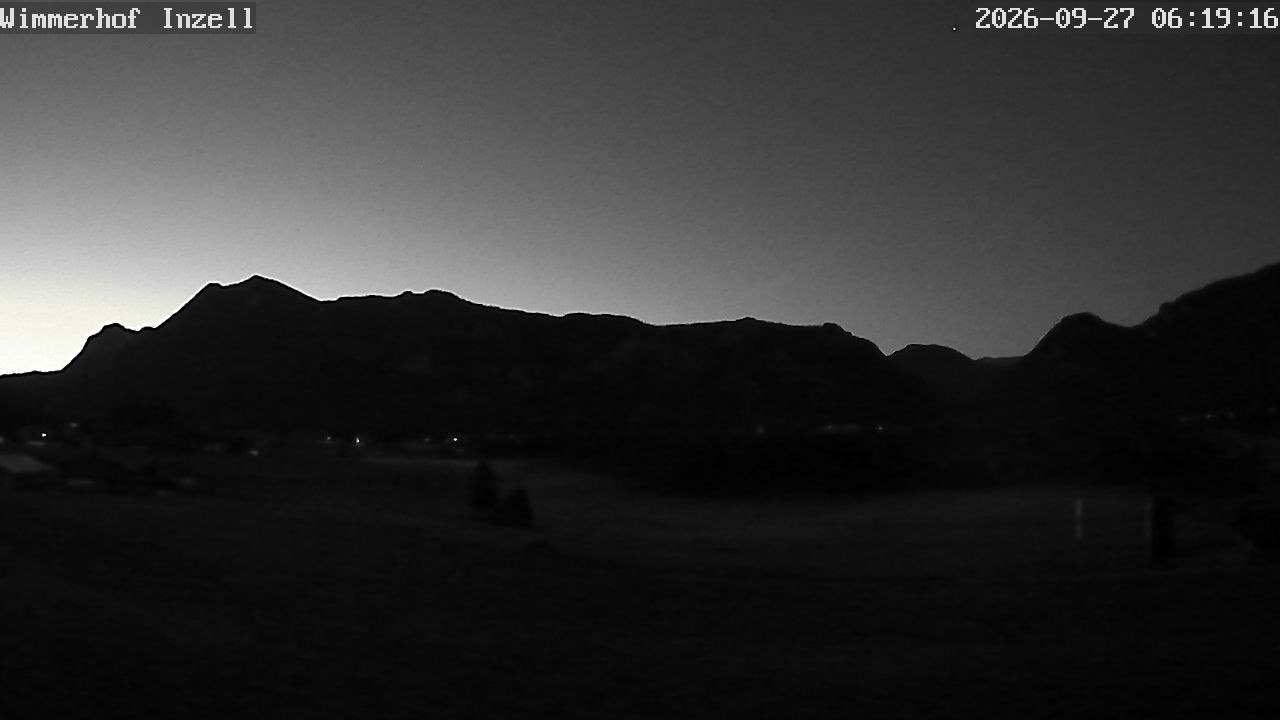 Archiv Foto Webcam Wimmerhof im Inzeller Tal