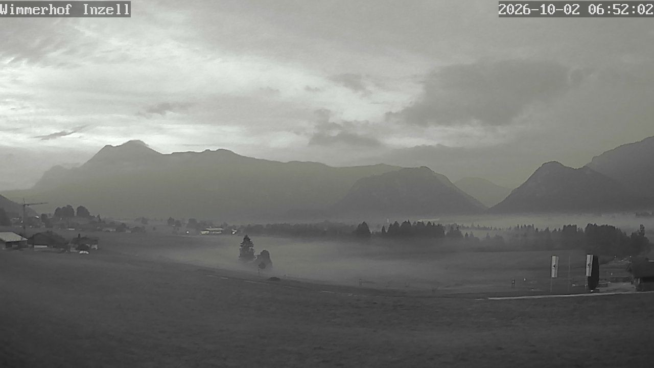 Archiv Foto Webcam Wimmerhof im Inzeller Tal