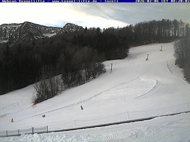 Archived image Webcam Inzell: Ski area Kessel-Lifte