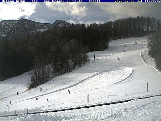 Archived image Webcam Inzell: Ski area Kessel-Lifte