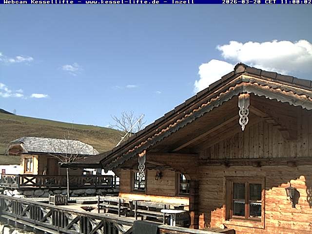 Archived image Webcam Inzell: Ski area Kessel-Lifte