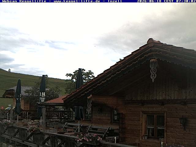 Archived image Webcam Inzell: Ski area Kessel-Lifte