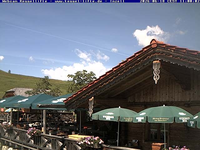 Archived image Webcam Inzell: Ski area Kessel-Lifte