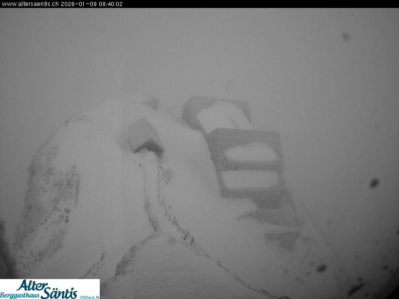 Archiv Foto Webcam Säntis (Ostschweiz): Blick Berggasthaus