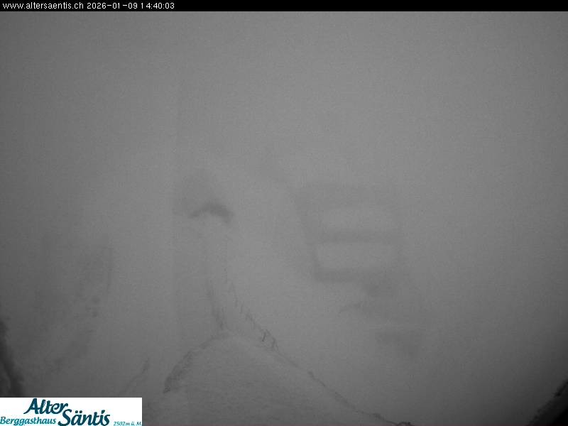 Archiv Foto Webcam Säntis (Ostschweiz): Blick Berggasthaus