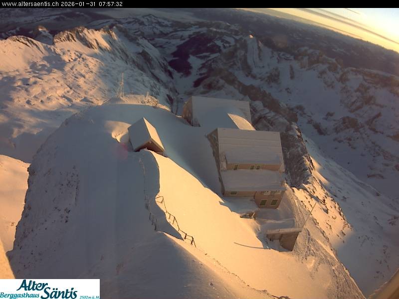 Archived image Webcam Säntis: Mountain Hut