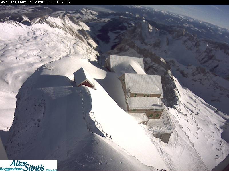 Archived image Webcam Säntis: Mountain Hut